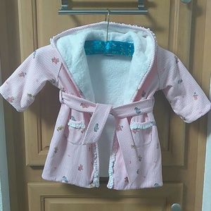 Ralph Lauren polo baby girl teddy bathrobe.